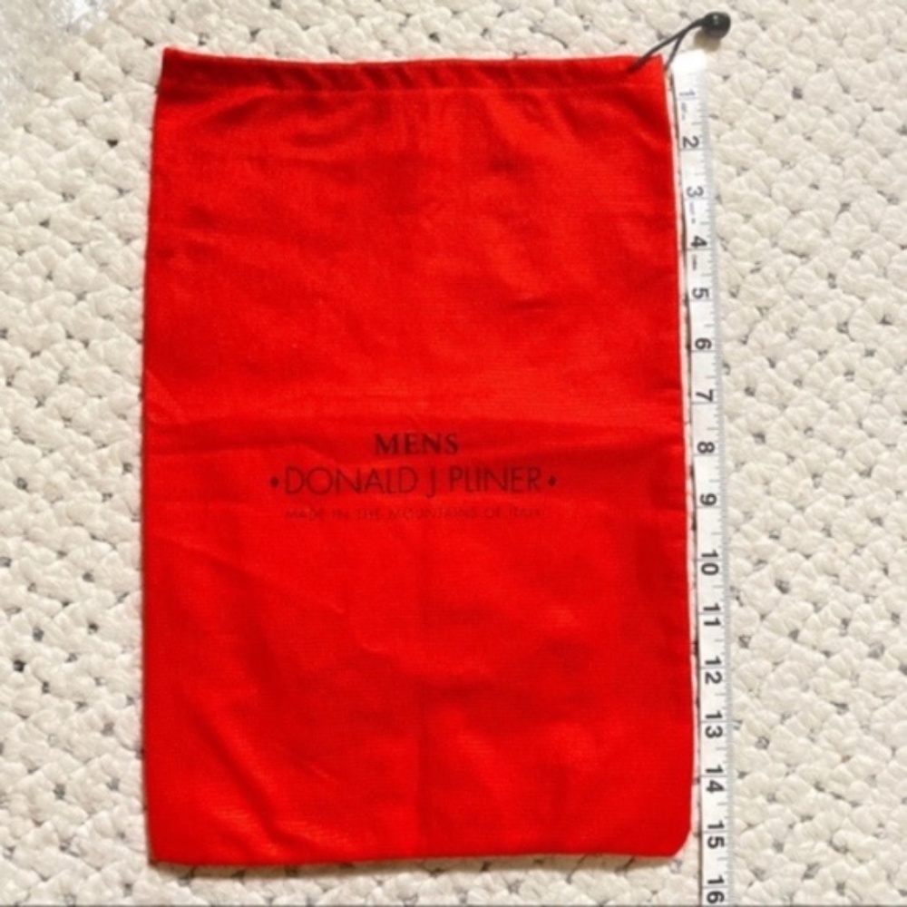 DONALD PLINER Mens Leather Loafers Shoes Dust Bag - Picture 3 of 4